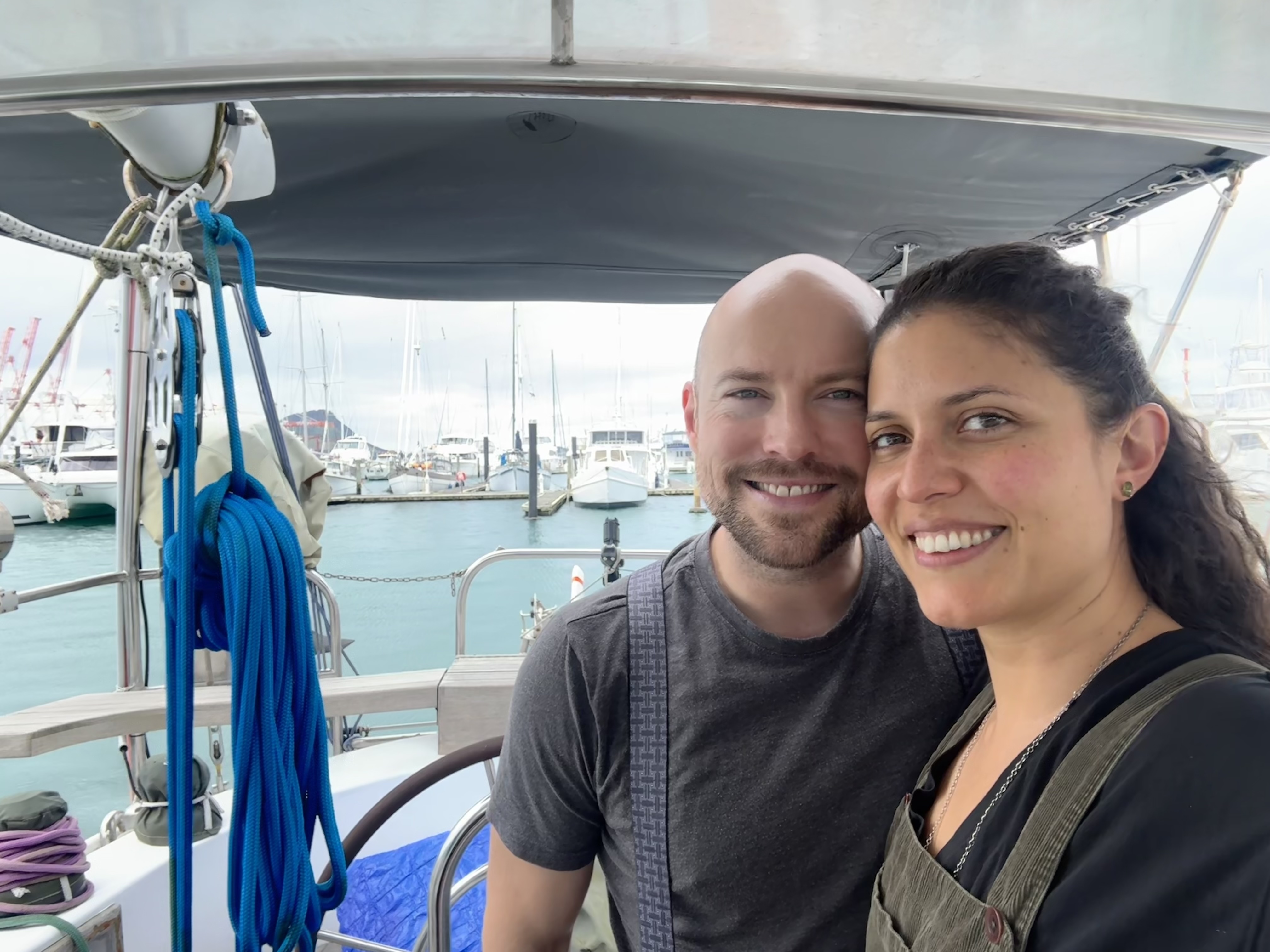 Amanda and Jordan aboard Kozmo